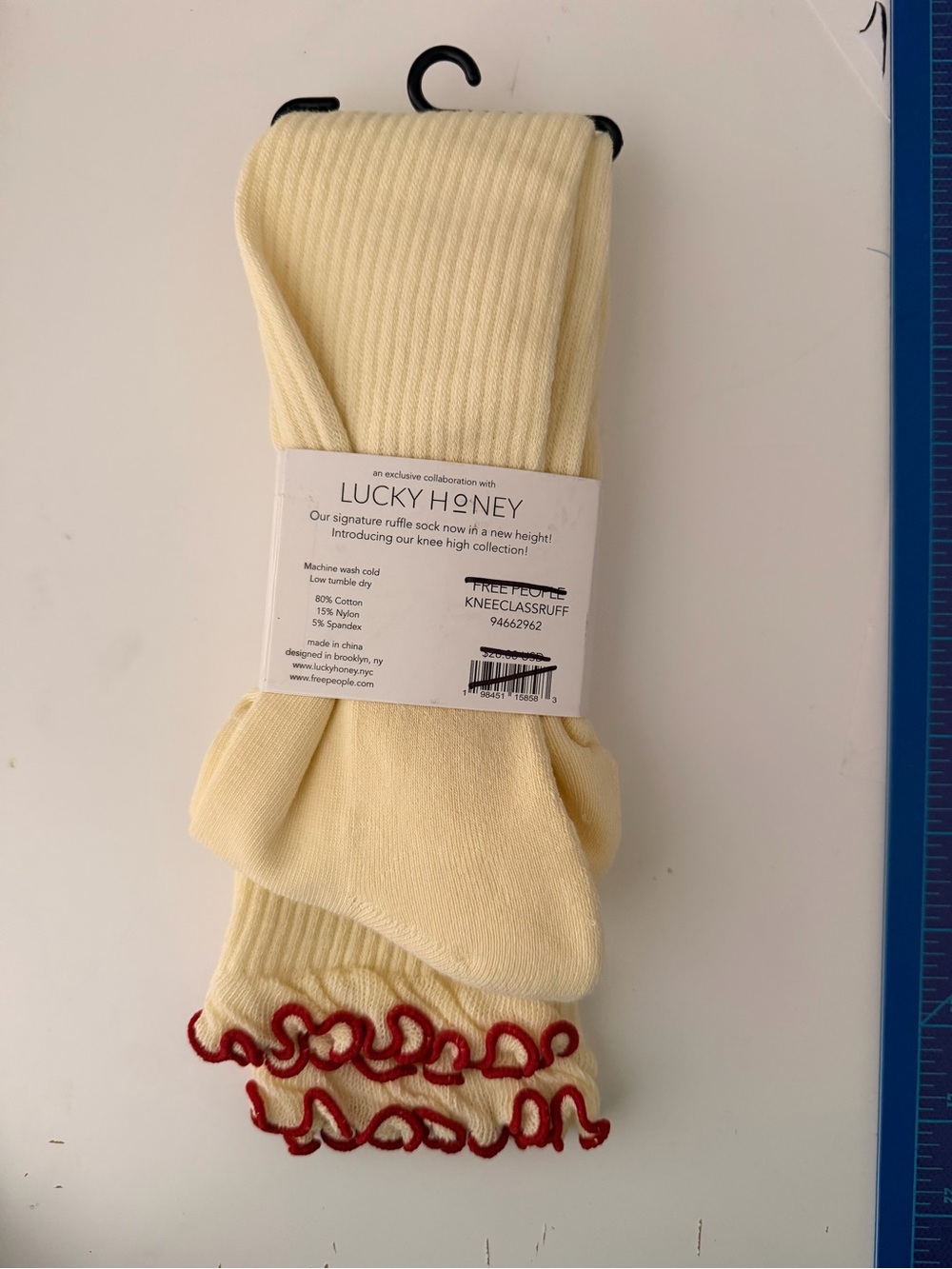Free People Knee-High Ruffle Socks - Picture 2 of 5